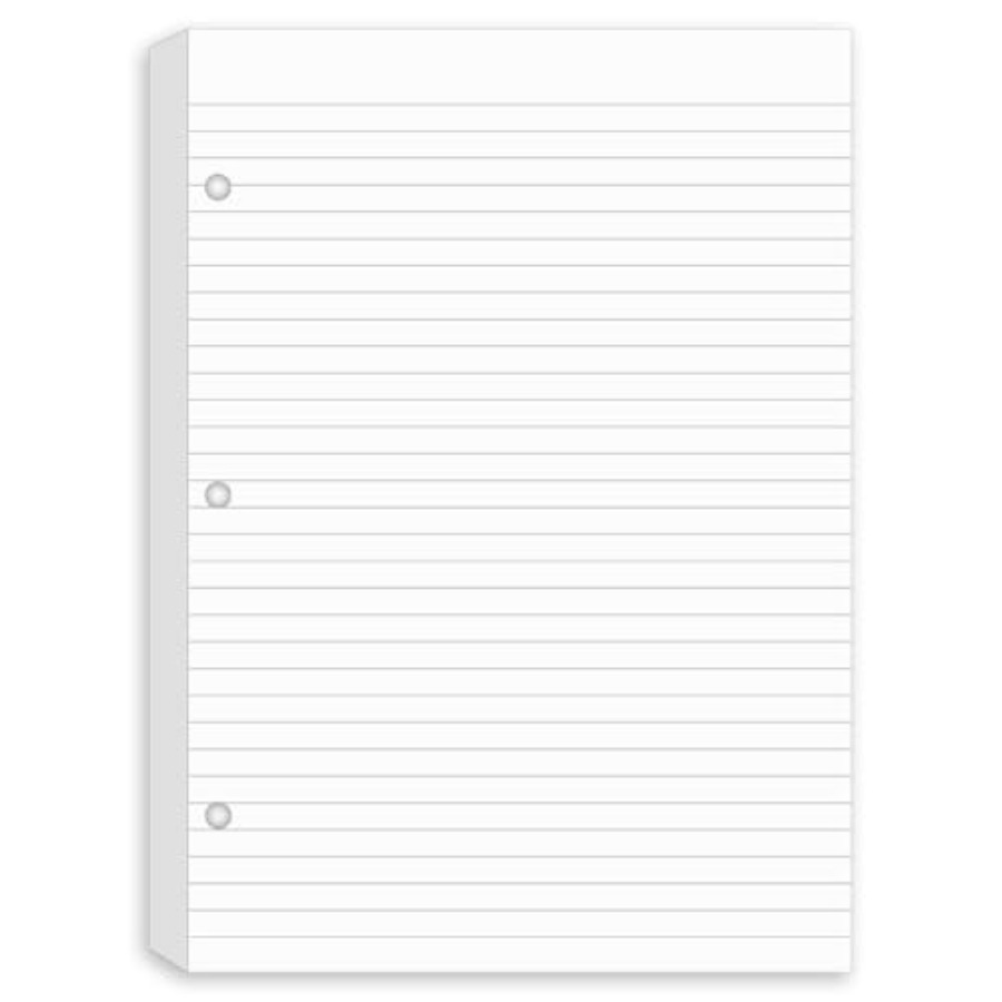 Binding Machine Comb - 3 Pack Half Letter Lined Paper,