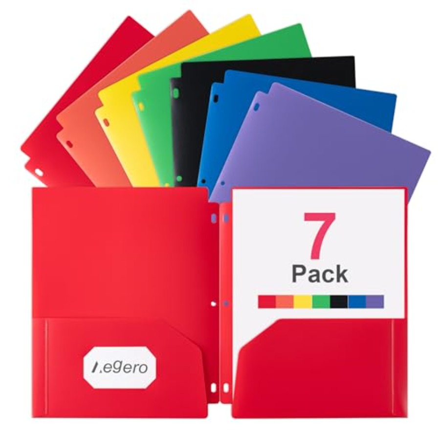 Binding Machine Comb - Plastic 3 Hole Punch Folders with