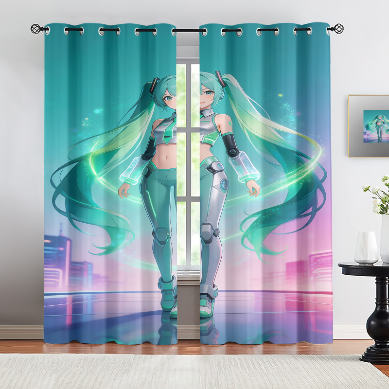 Office Tech Decor - 2Pcs Hatsune Miku Futuristic Tech Suit