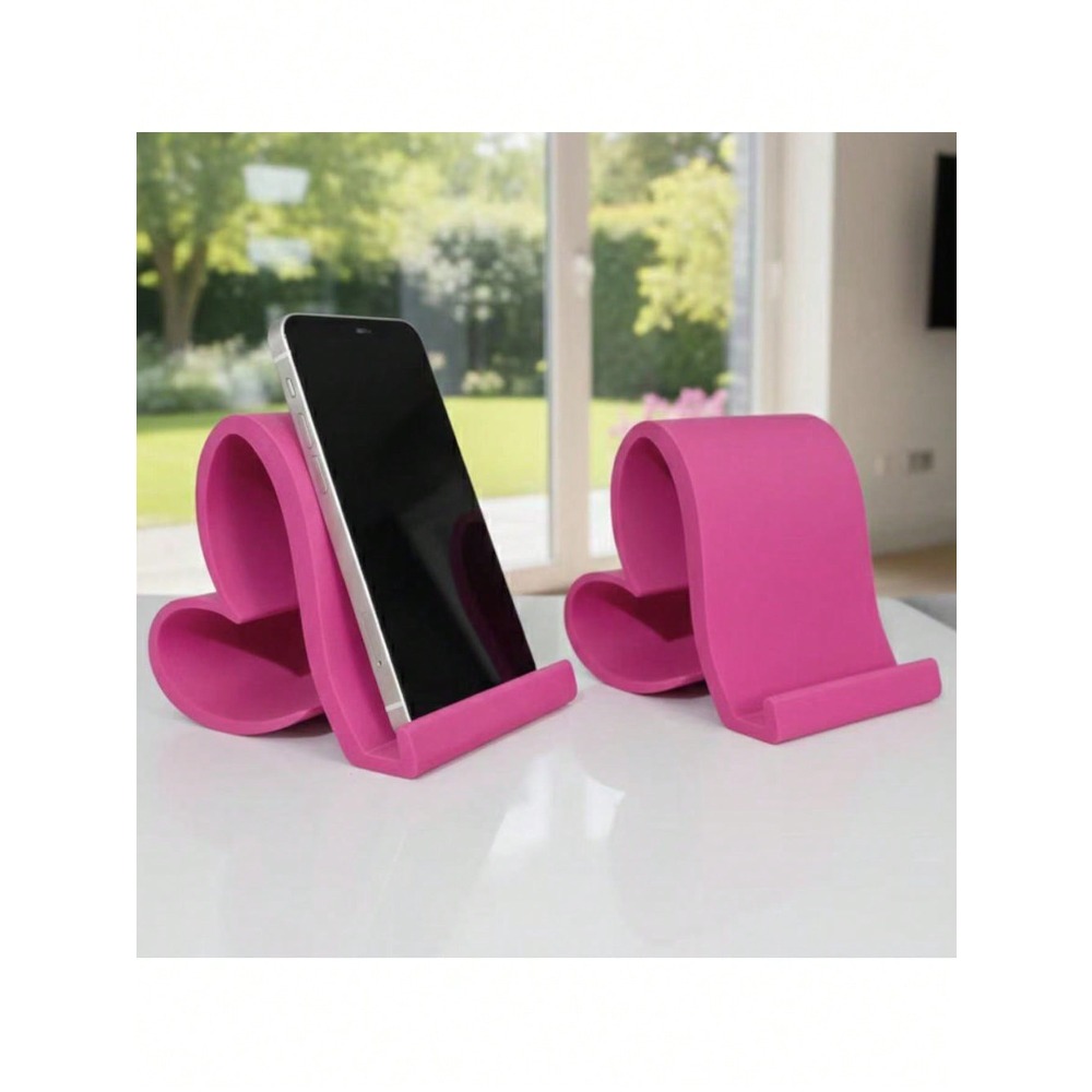 1pc Heart-Shaped Phone Holder  - مراجعة Office Tech Decor وسعره
