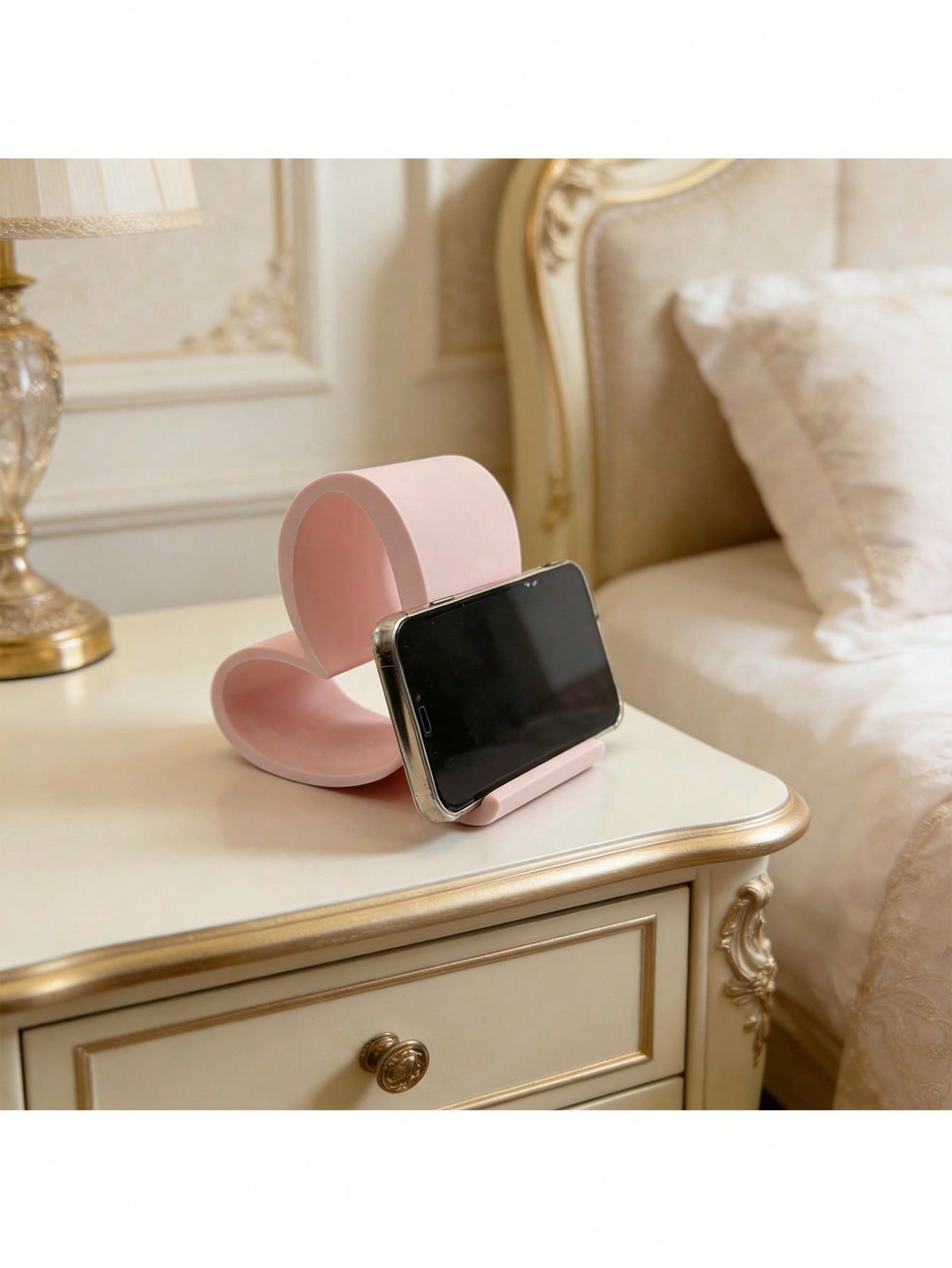 1pc Heart-Shaped Phone Holder  - مراجعة Office Tech Decor وسعره