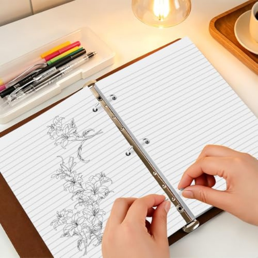 3 Pack Half Letter Lined Paper - مراجعة Binding Machine Comb وسعره