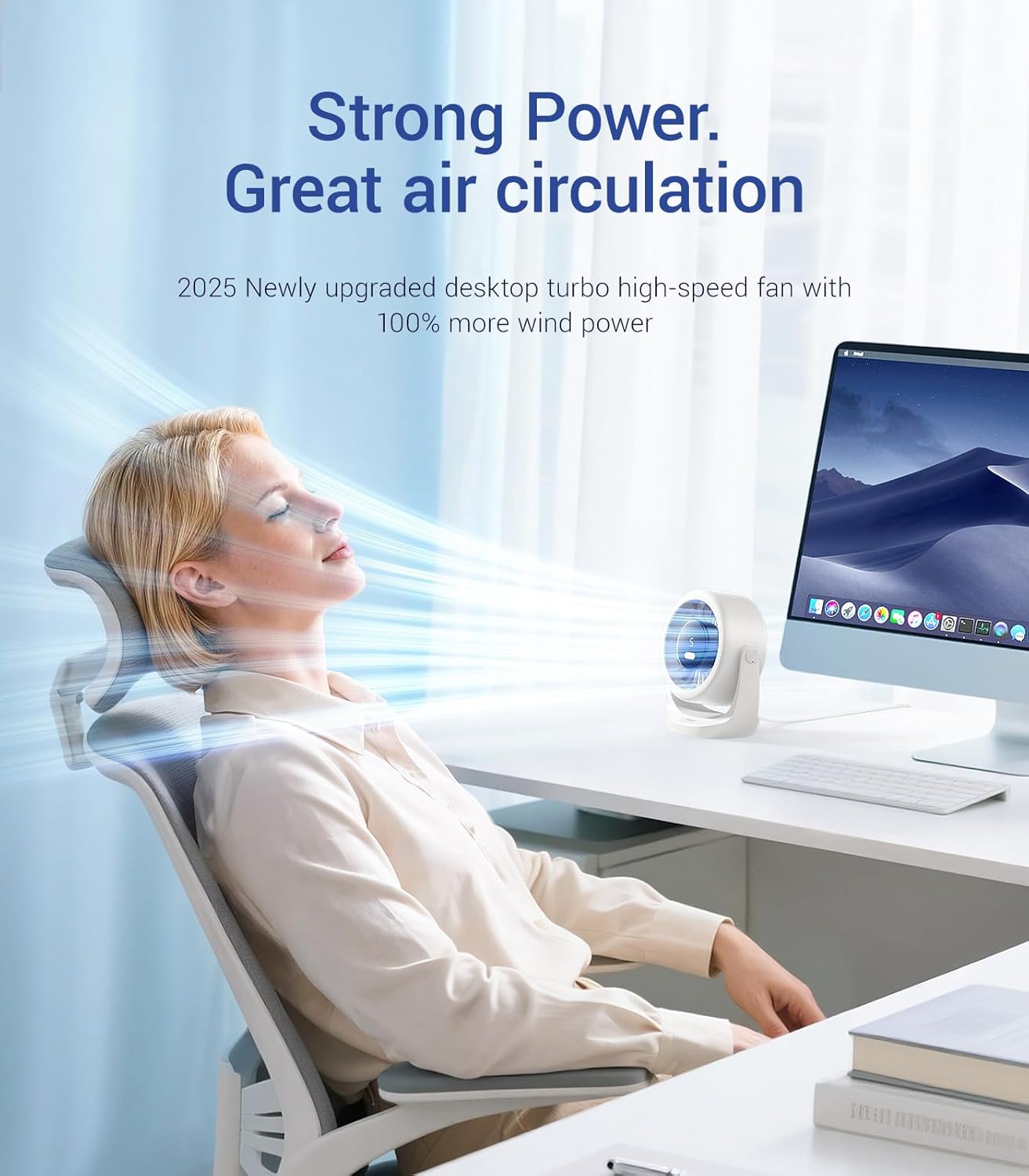 USB Desk Turbo Fan, Ultra-Quie - مراجعة Office Tech Desk وسعره