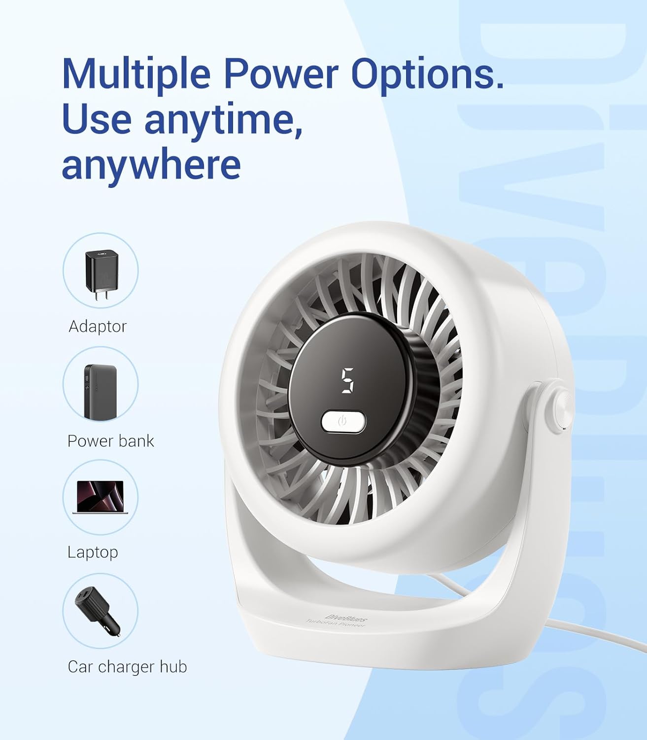 USB Desk Turbo Fan, Ultra-Quie - مراجعة Office Tech Desk وسعره