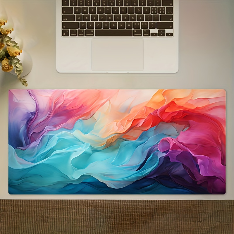 Large Abstract Color Mouse Pad - مراجعة Office Tech Desk وسعره
