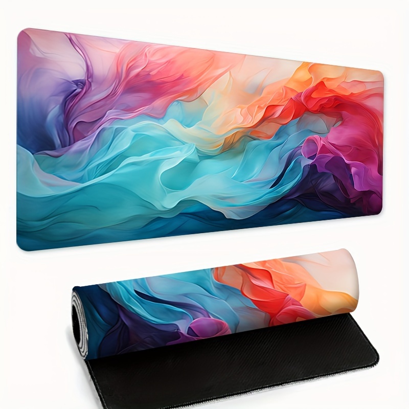 Large Abstract Color Mouse Pad - مراجعة Office Tech Desk وسعره