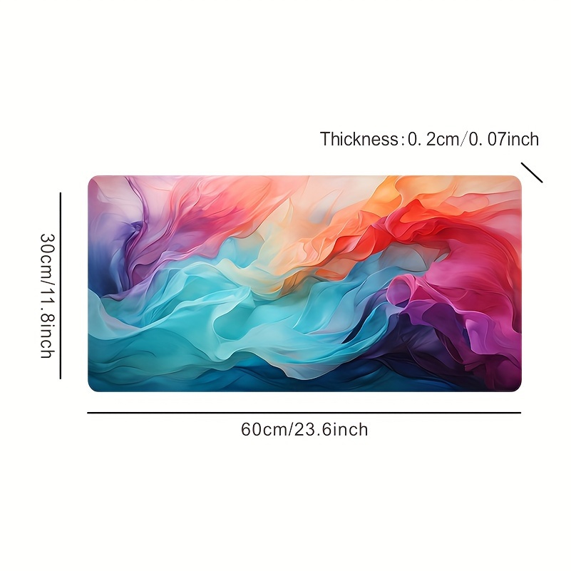 Large Abstract Color Mouse Pad - مراجعة Office Tech Desk وسعره