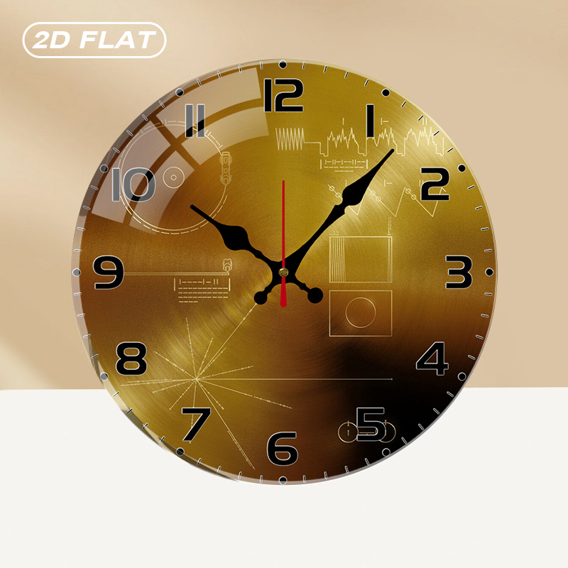 Tech Style Round Silent Acryli - مراجعة Office Tech Decor وسعره