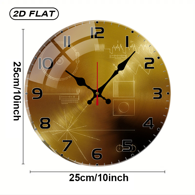 Tech Style Round Silent Acryli - مراجعة Office Tech Decor وسعره