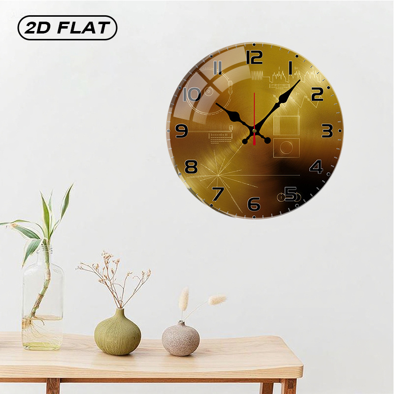 Tech Style Round Silent Acryli - مراجعة Office Tech Decor وسعره