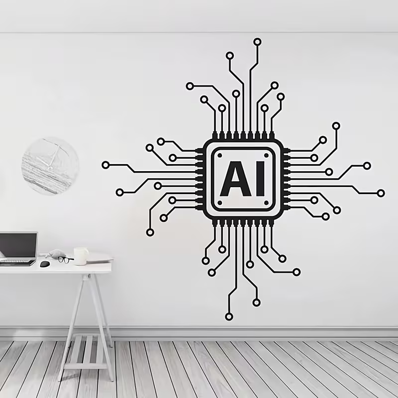 AI Technology Circuit Board Vi - مراجعة Office Tech Decor وسعره
