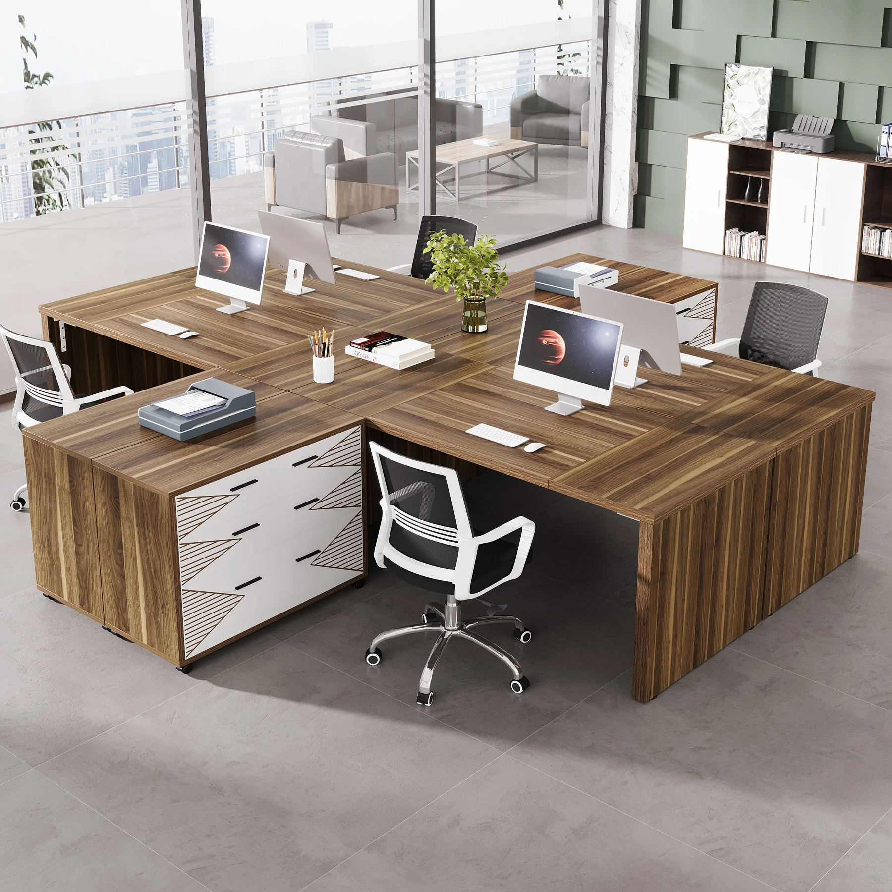 Tribesigns   Modern Luxury L S - مراجعة Office Tech Desk وسعره