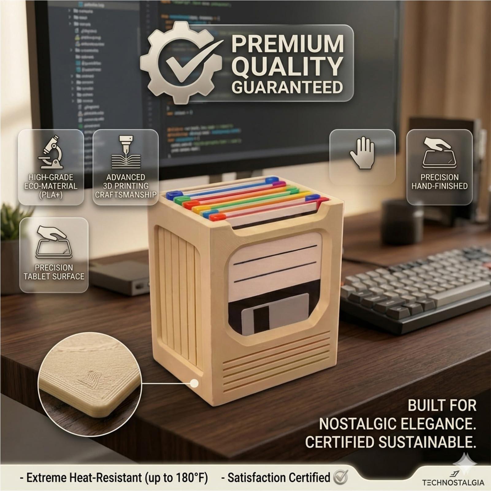 Retro Tech Coaster Holder Set  - مراجعة Office Tech Desk وسعره