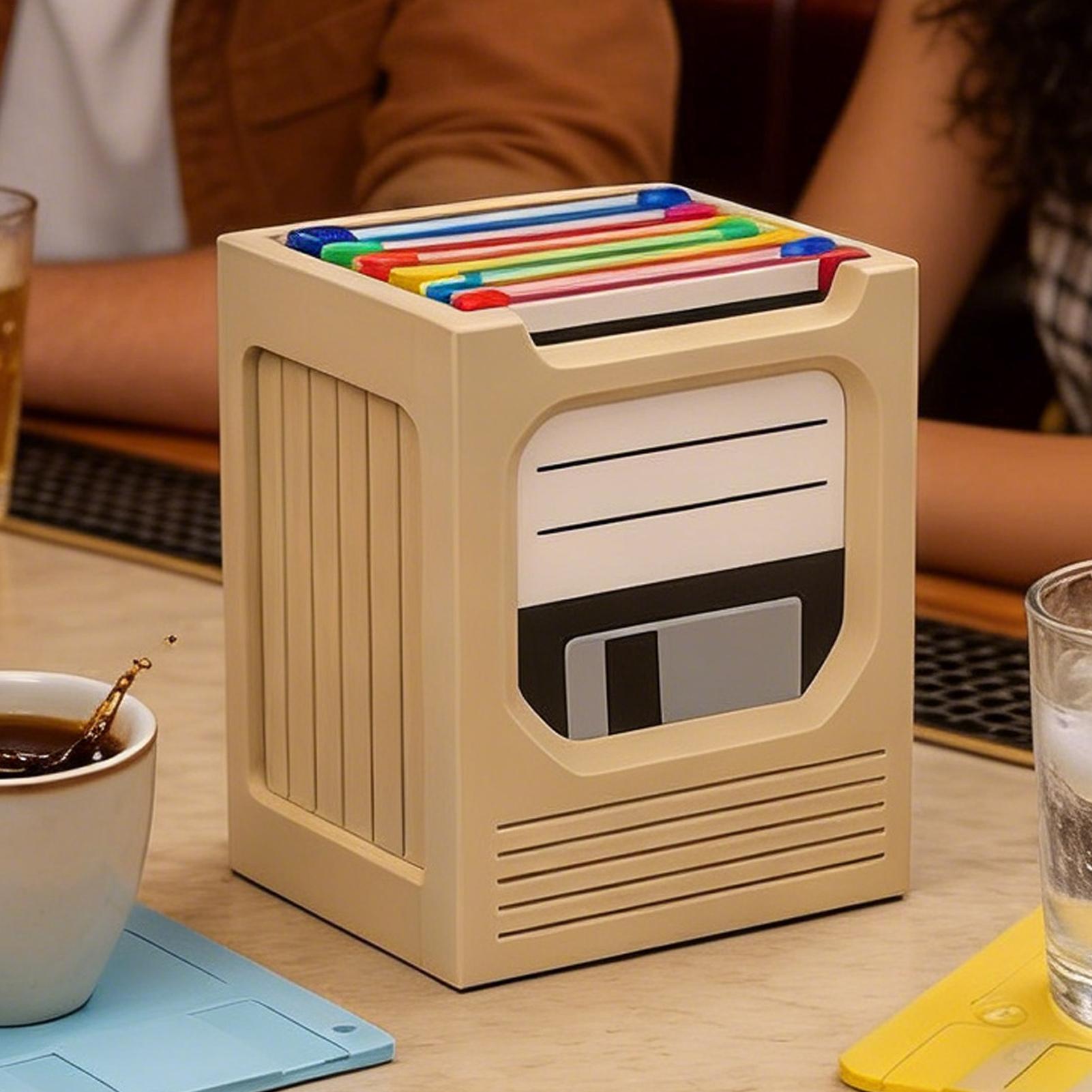 Retro Tech Coaster Holder Set  - مراجعة Office Tech Desk وسعره
