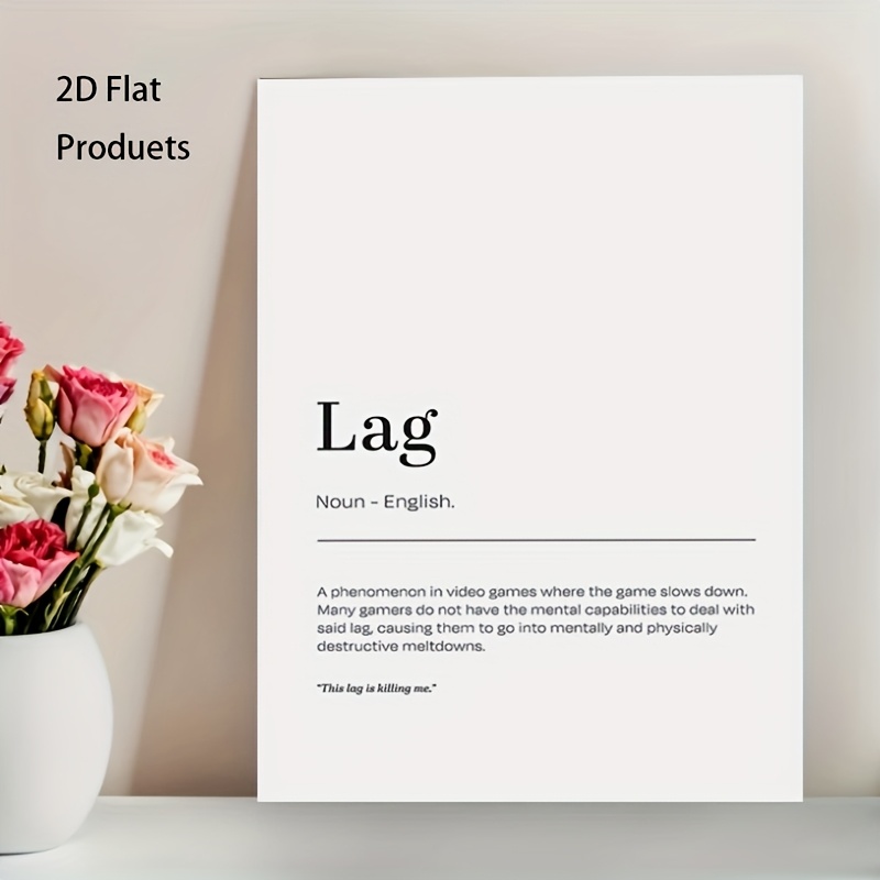 2D Flat, 1pc Minimalist Lag De - مراجعة Office Tech Decor وسعره