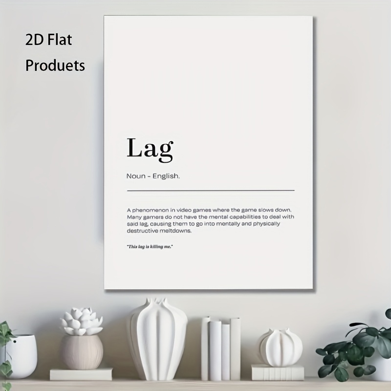 2D Flat, 1pc Minimalist Lag De - مراجعة Office Tech Decor وسعره